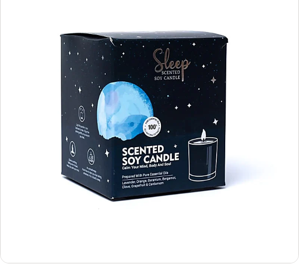 Bougie de soja parfumée Song of India Sleep dans en verre