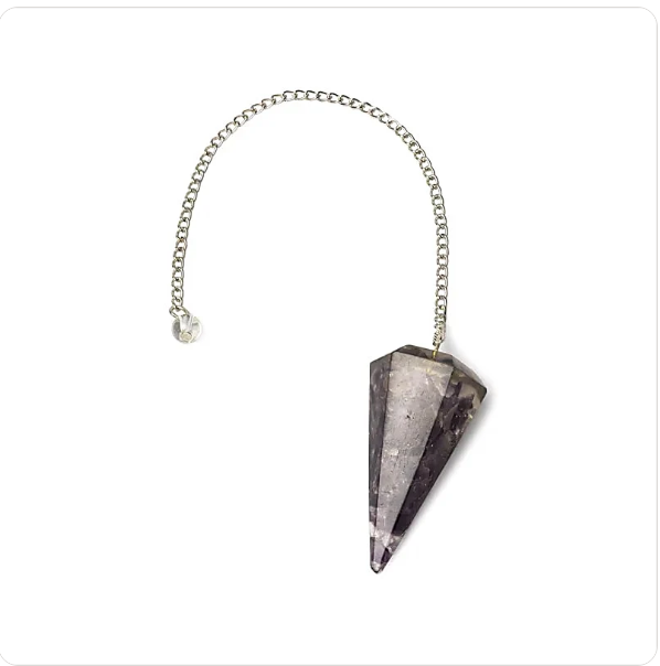 Orgonite Pendule Améthyste pointe à facette