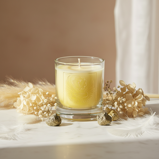 Bougie votive parfumée Archange Jophiel chakra 3