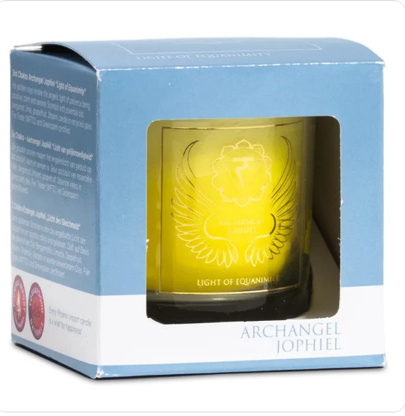 Bougie votive parfumée Archange Jophiel chakra 3